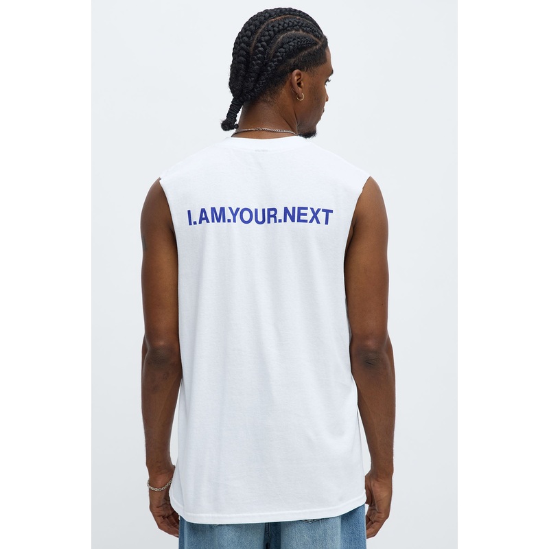 IAMYOURNEXT Muscle Tee – White