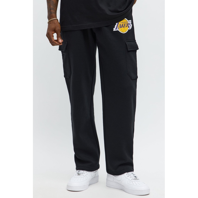 Lakers Cargo Sweatpants – Black