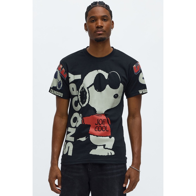 Snoopy Joe Cool Short Sleeve Tee – Black