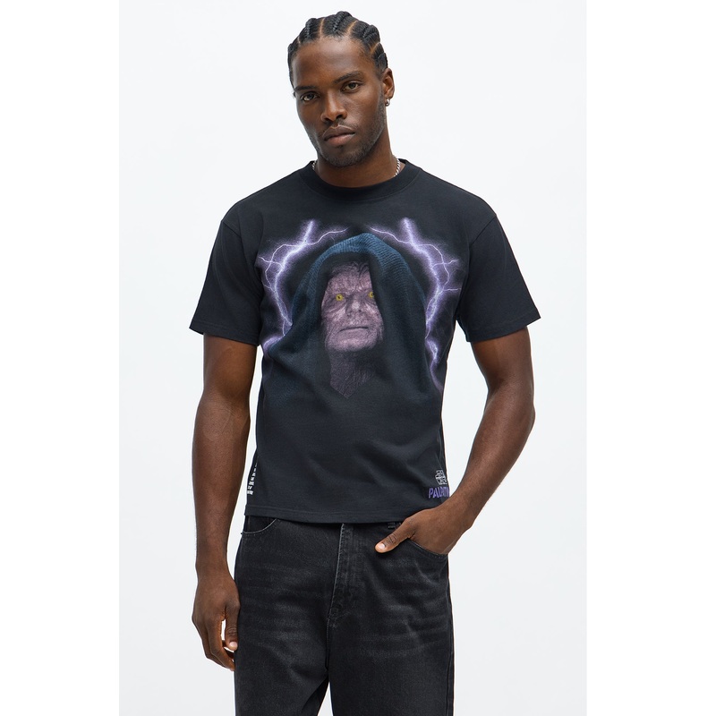 Star Wars All Hail Palpatine Boxy Short Sleeve Tee – Black