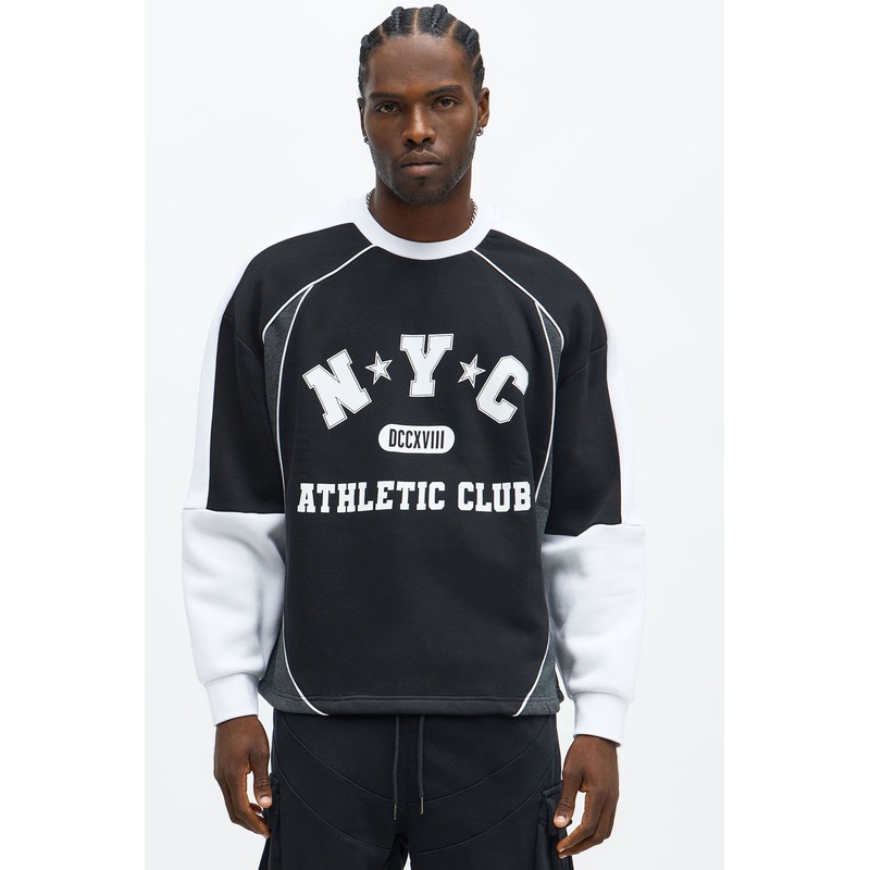 Tyson Oversized Athletic Club Long Sleeve Tee – Multi Color