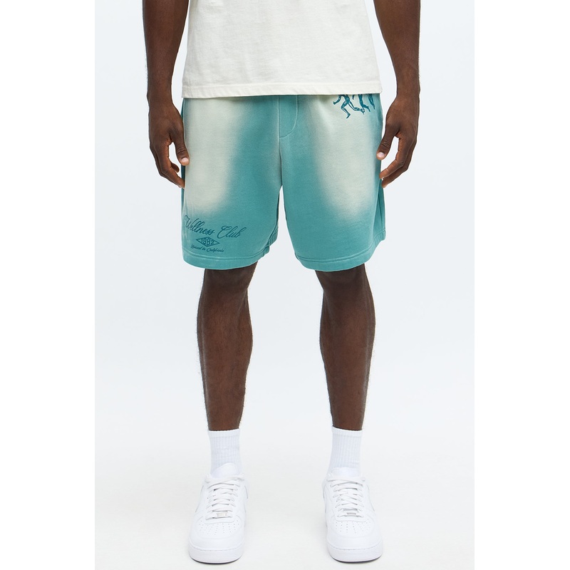 Wellness Club Sweatshort – Teal