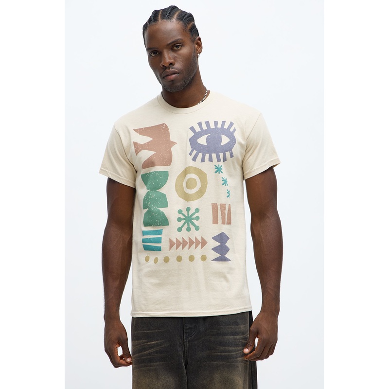 Desert Hieroglyphics Short Sleeve Tee – Sand