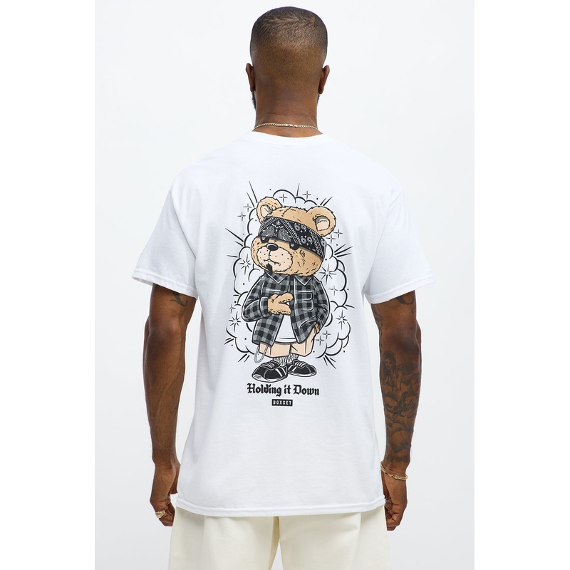 Holding It Down Short Sleeve Tee – White