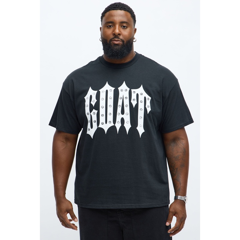 Iced Out GOAT Short Sleeve Tee – Black