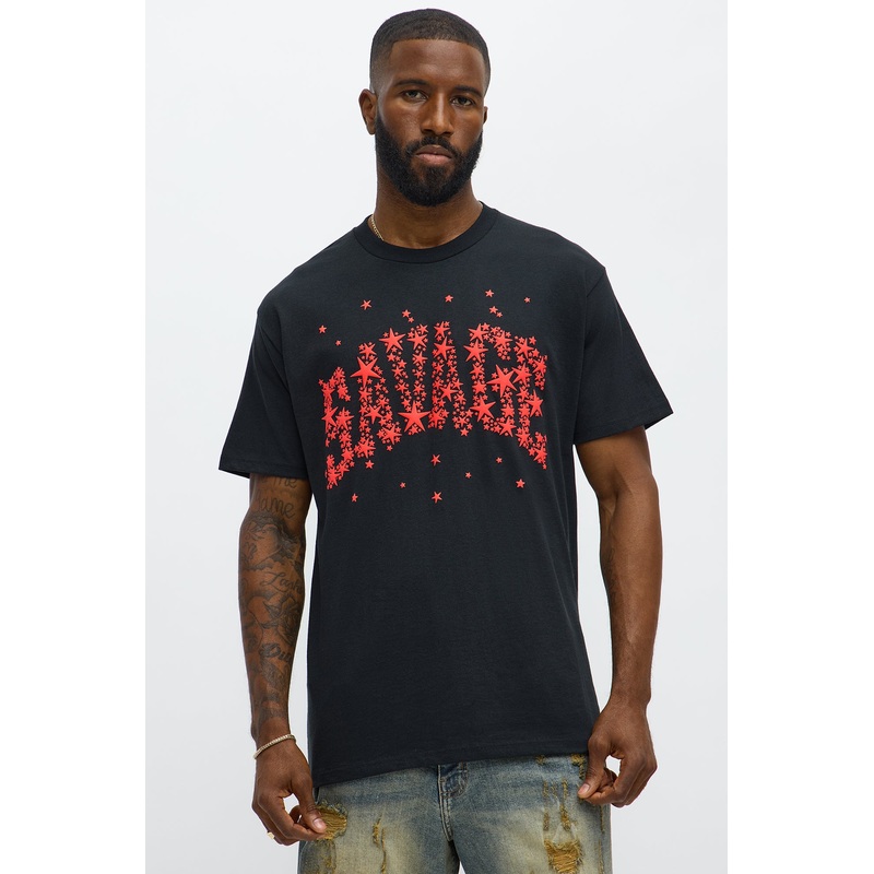 Savage Star Short Sleeve Tee – Black