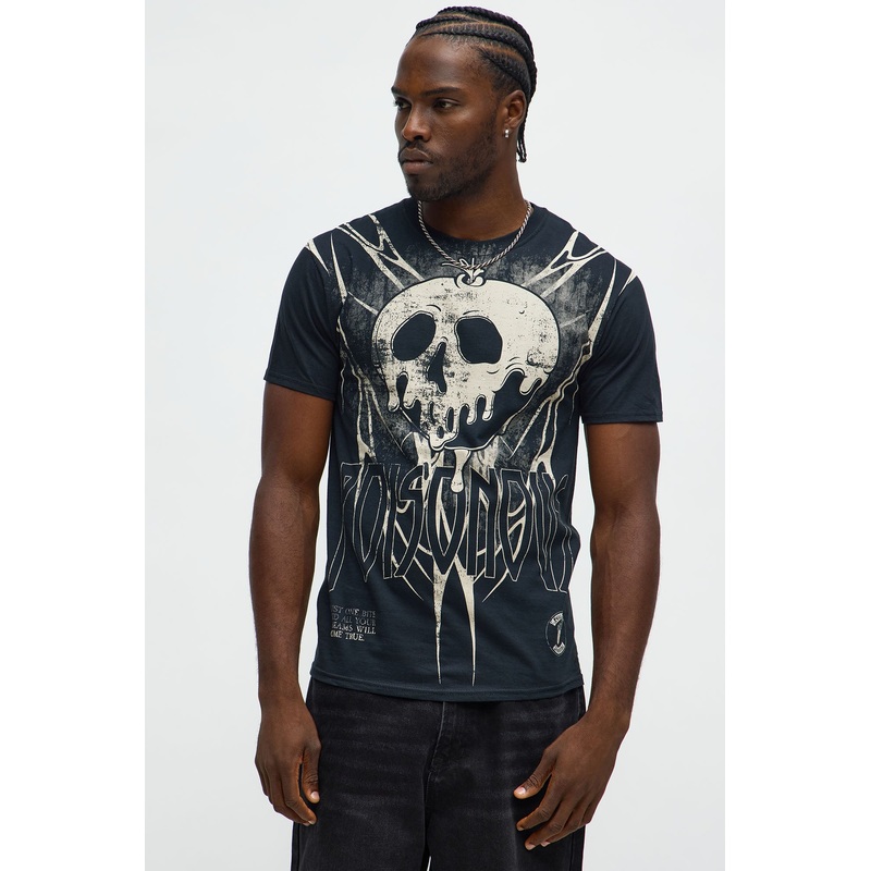 Snow White Poisonous Apple Short Sleeve Tee – Black