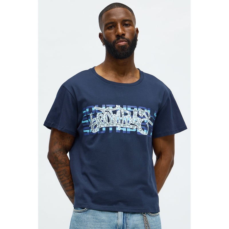 Southpole Signature Short Sleeve Tee – Navy