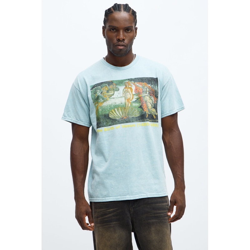 The Birth Of Venus Vintage Short Sleeve Tee – Teal