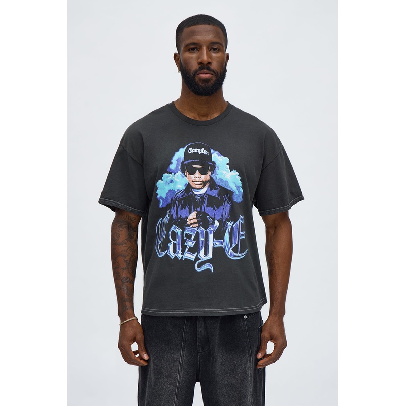 Eazy Duz It Boxy Short Sleeve Tee – Black