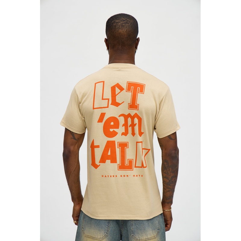 Haters Let Em Talk Short Sleeve Tee – Sand