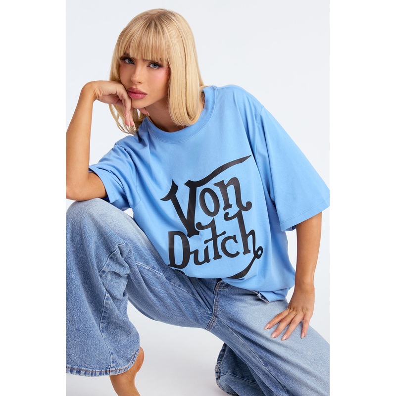 Von Dutch Wired Up Tee – Blue