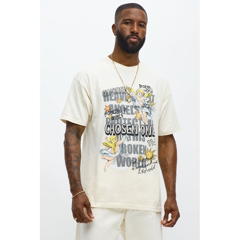 Protected In This Broken World Short Sleeve Tee – Natural