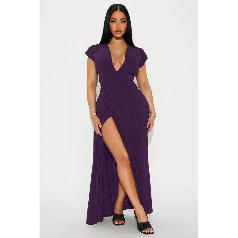 Annita Airflow Maxi Dress – Plum