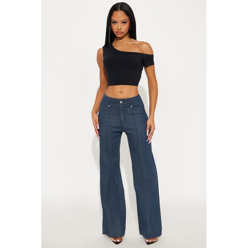 Take It Offline Stretch Tailored Jeans – Dark Wash