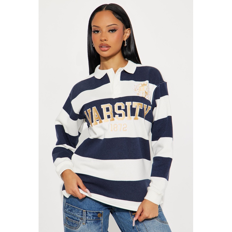 Varsity 1872 Polo Top – Navy