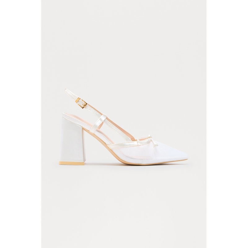 Viable Mesh Bow Pumps – Ivory