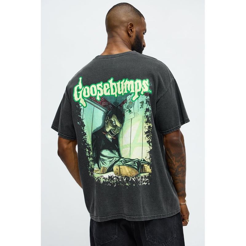 Goosebump Night Of The Living Dummy Short Sleeve Tee – Black Wash