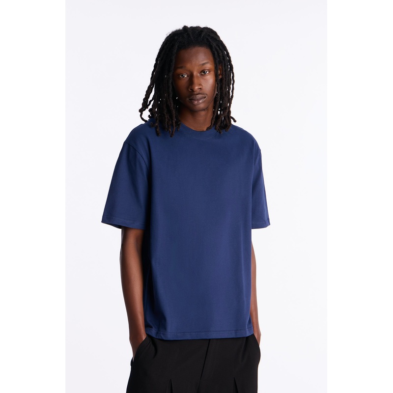 Relaxed Premium Midweight Tee – Navy