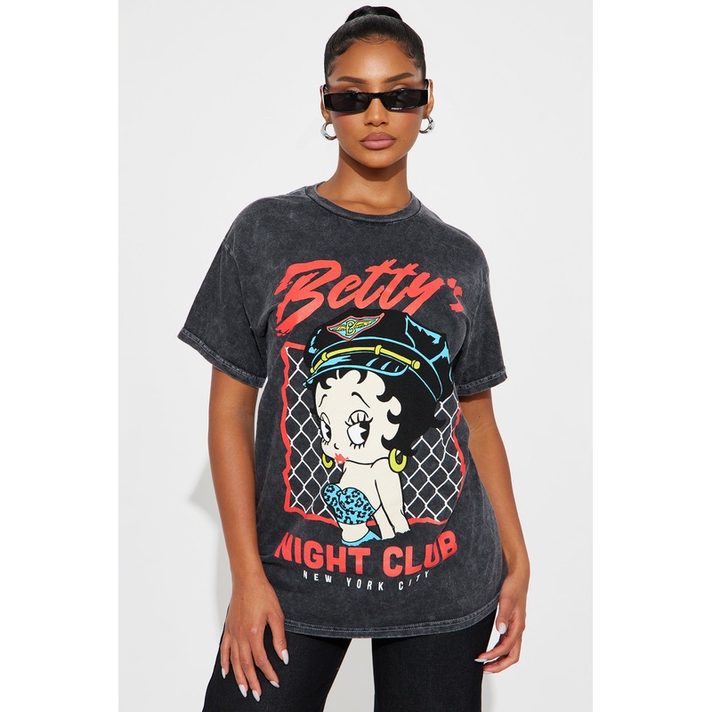 Betty’s Night Club Washed Tee – Black