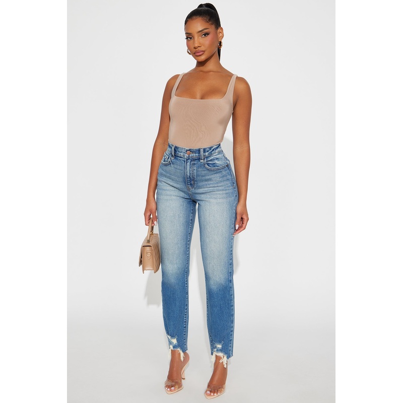 Satirical Slim Straight Leg Jeans – Medium Wash