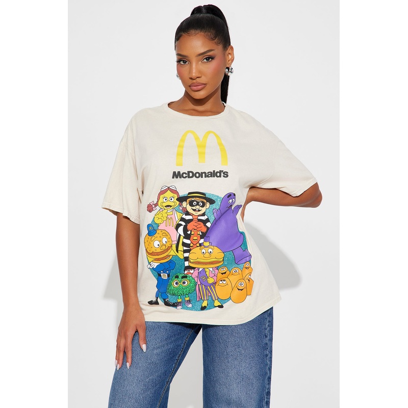Vintage McDonald’s Oversized Washed Tee – Natural