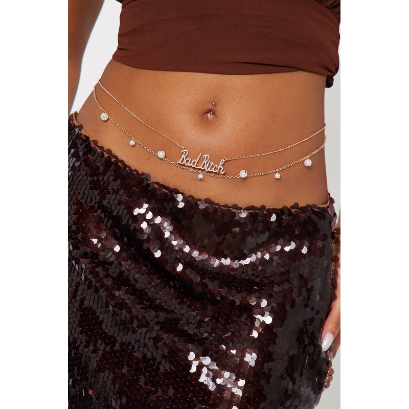 Bad Bitch Belly Chain – Gold