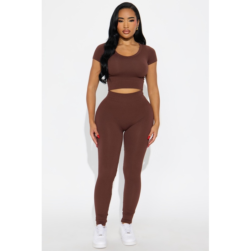 Alisa Seamless Legging Set – Mocha