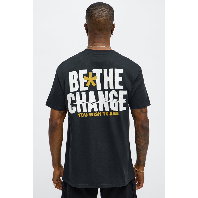 Be The Change Short Sleeve Tee – Black