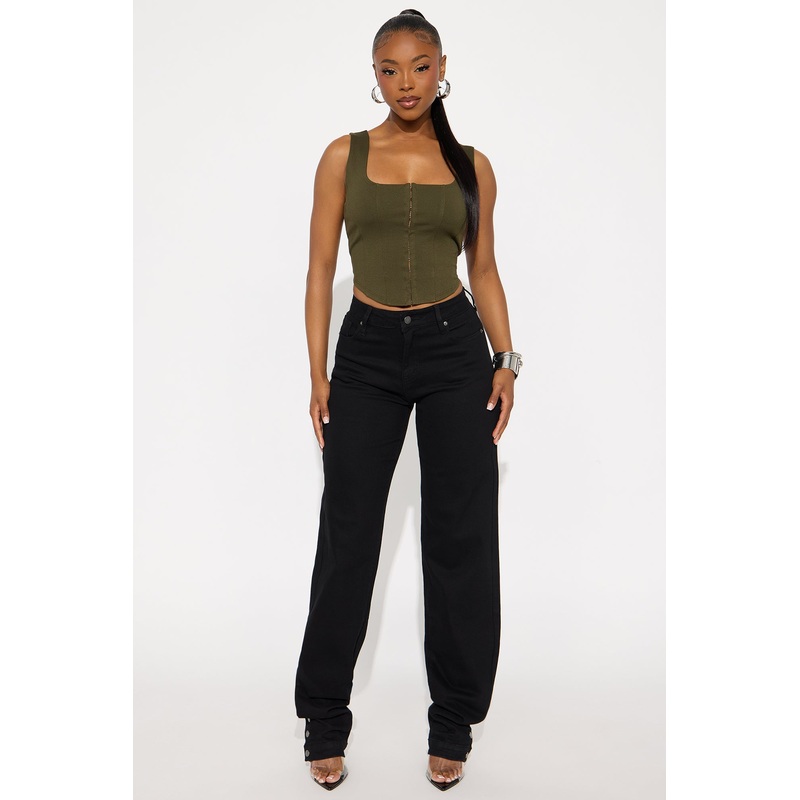 Bianca Low Rise Stacked Pant 33 – Black