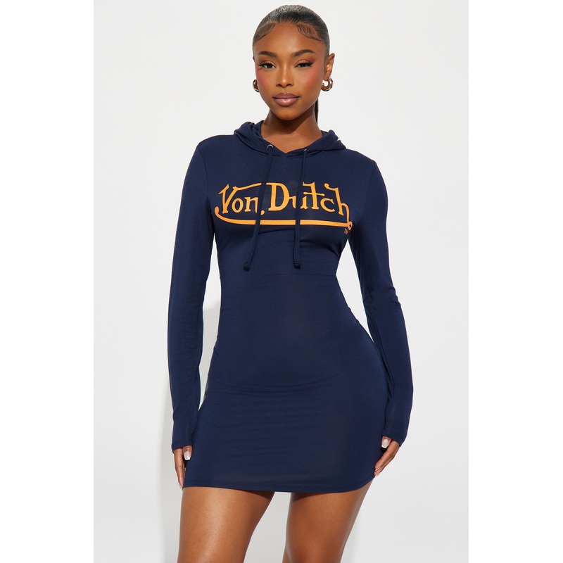 Von Dutch Classic Mini Dress – Navy