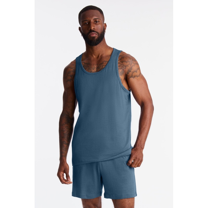 Essential Modal Lounge Tank – Slate Blue