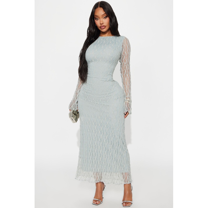 Always On Your Mind Lace Maxi Dress – Sage