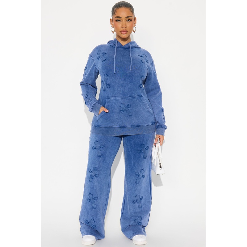You Crossed My Mind Lounge Pant Set – Blue