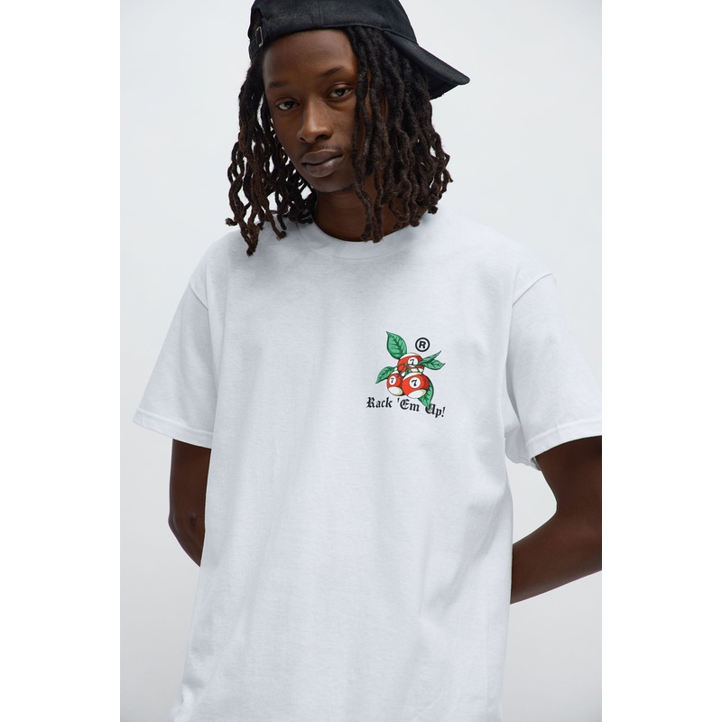 Rack Em Up Short Sleeve Tee – White
