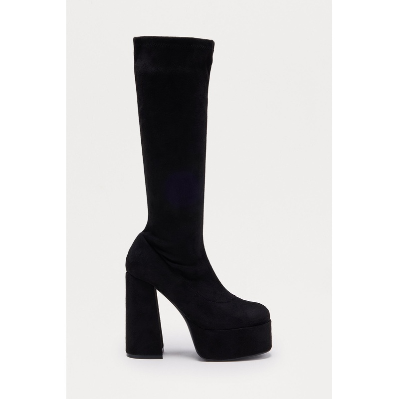 Camden Platform Boots – Black/Black