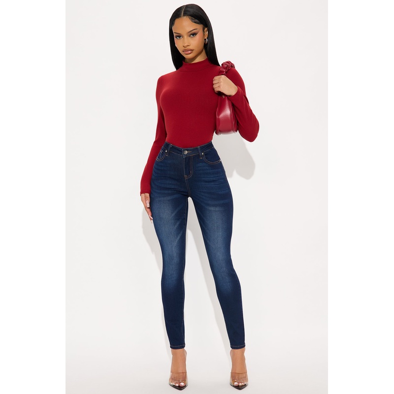 Soft Touch Skinny Jeans – Dark Wash
