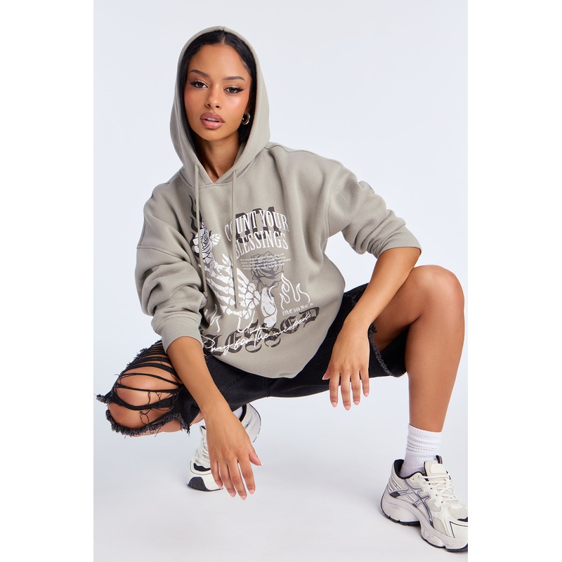 Count Your Blessings Hoodie – Sage