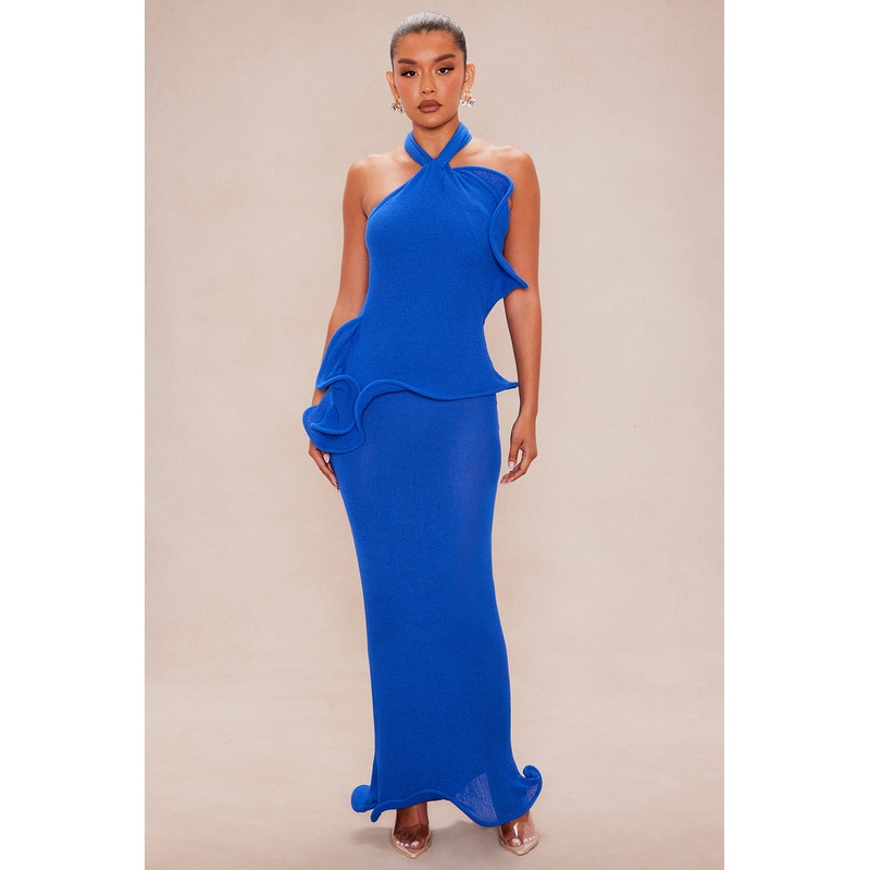 Drea Knit Maxi Dress – Royal