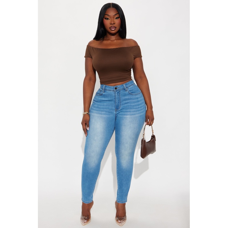 So Peachy Stretch Skinny Jeans – Light Wash