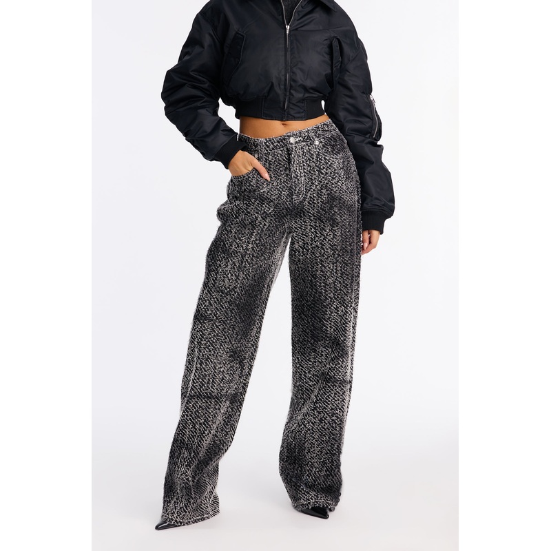 Valencia Straight Leg Jeans – Black