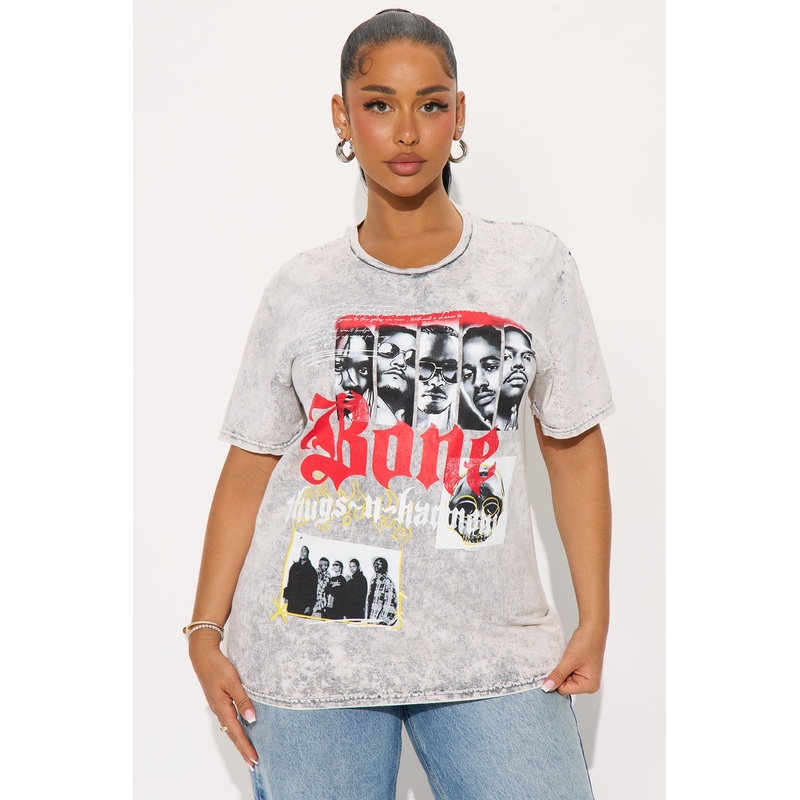 Bone Thugs N Harmony Era Washed Tee – Grey Mineral Wash