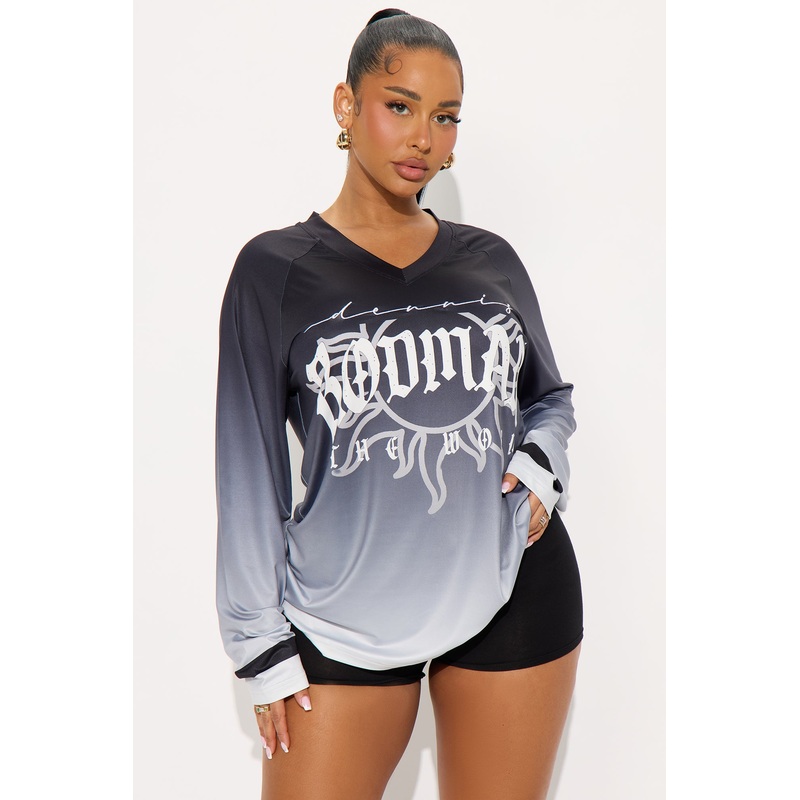 Rodman Jumbo Jersey Tee – Black/White