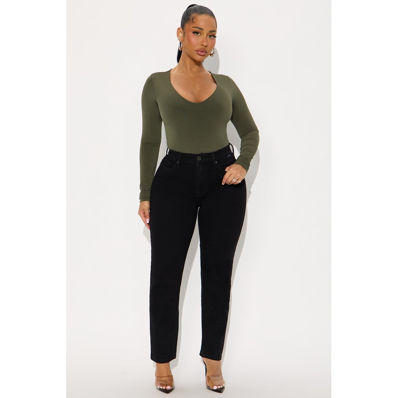 Simply The Best Stretch Mom Jeans – Black