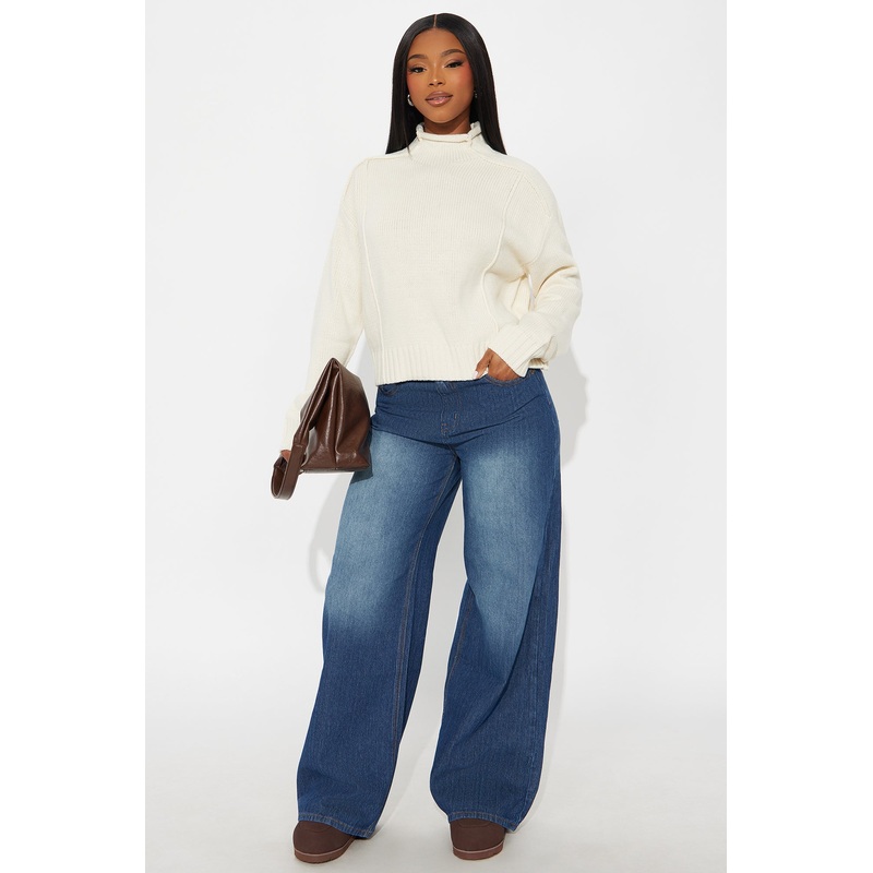 The Limit Wide Leg Jeans – Dark Wash
