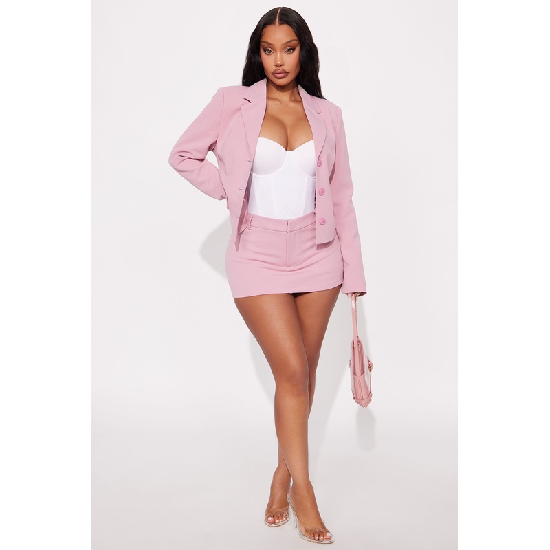 Somewhere In Paris Mini Skirt – Pink