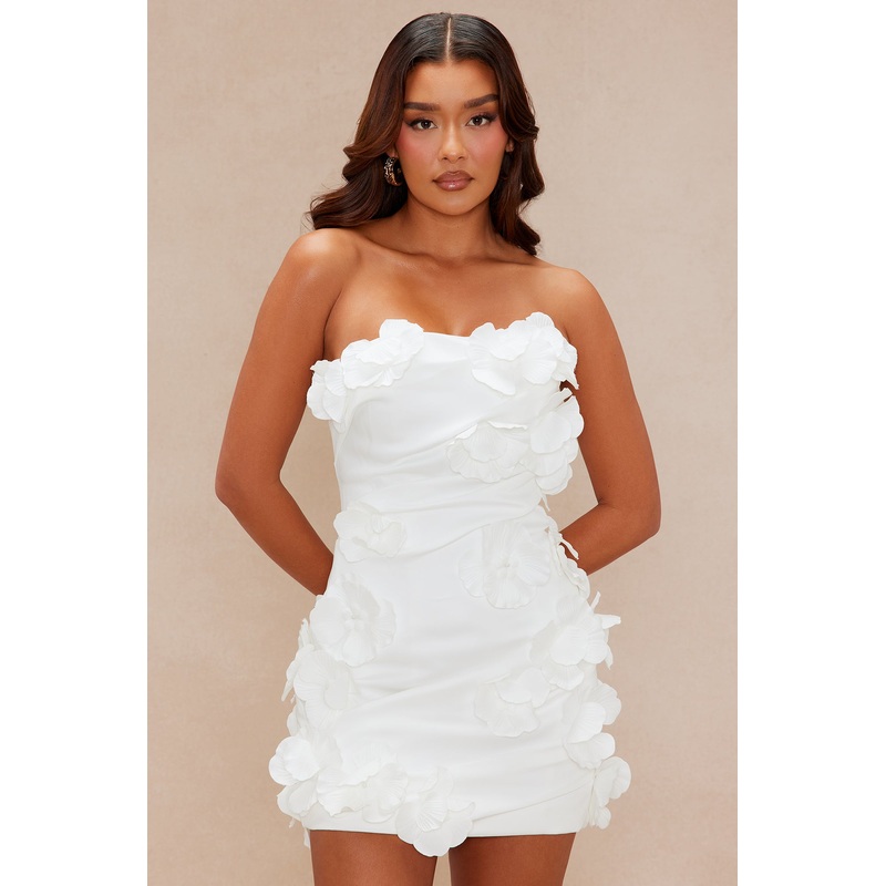 Soft Girl Energy Mini Dress – White