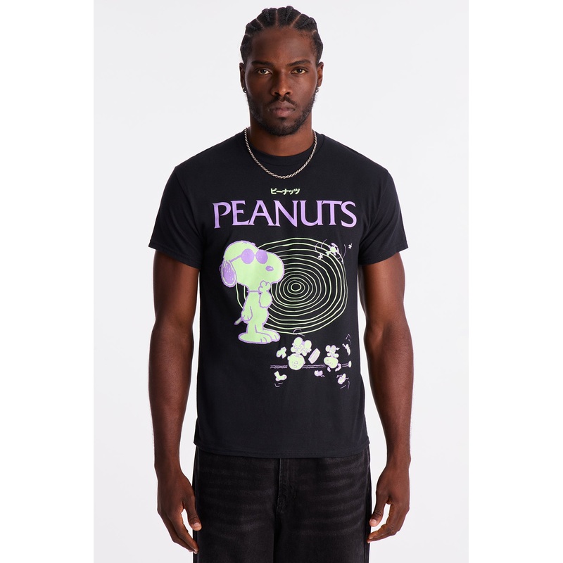 Snoopy Universe Short Sleeve Tee – Black