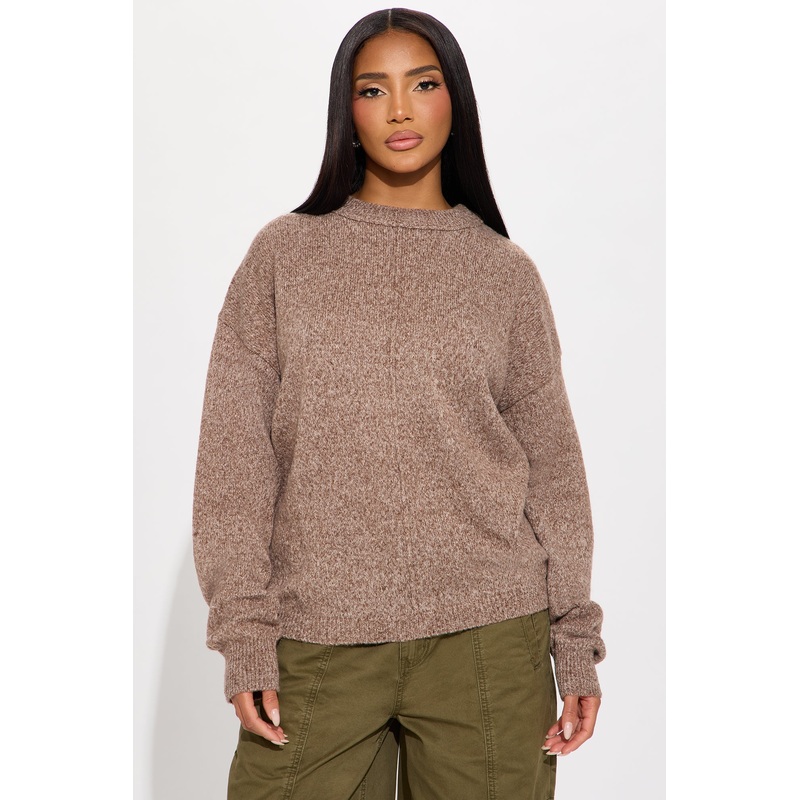 All Season Crew Neck Sweater – Chestnut