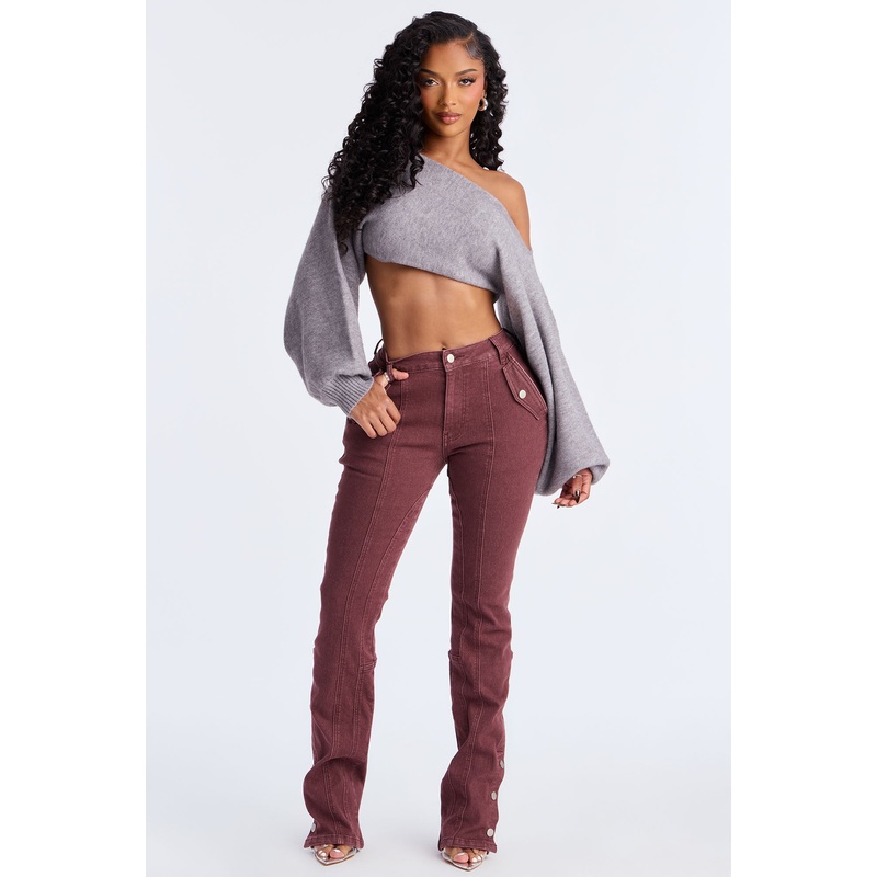 Chasin’ You Mineral Wash Pant – Burgundy